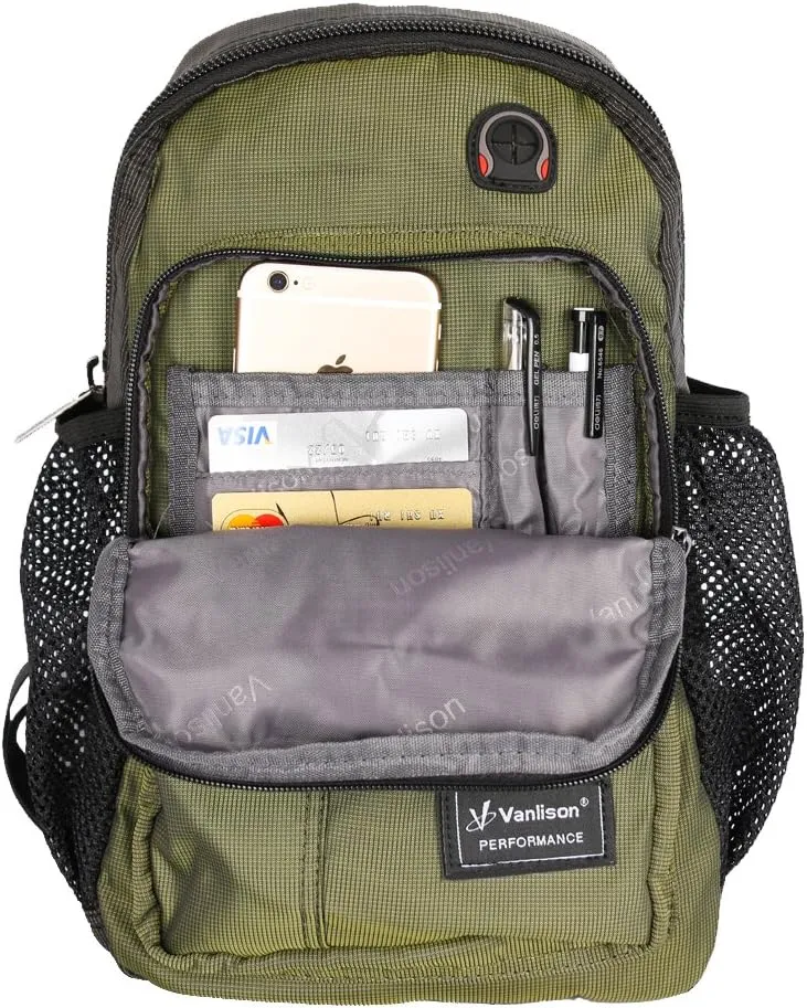 Crossbody Sling Bag Backpack for Men & Women Army Green