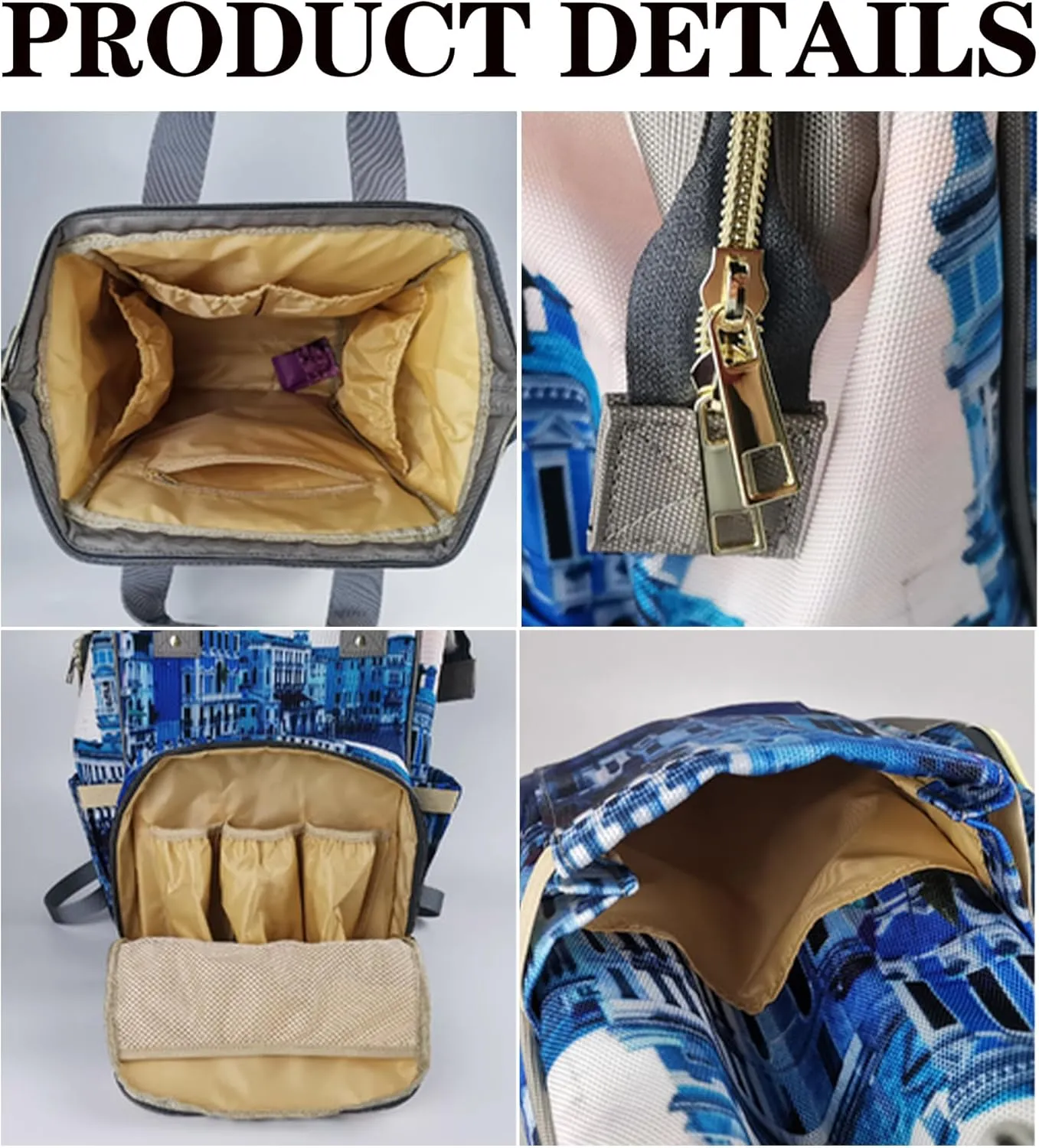 Custom Diaper Bag with Name, Personalized School Bag Africa Girl Pattern, Monogram Nappy Backpack with Thermal Pockets for Adults Kids, Large Capacity Waterproof Diaper Bag, Travel Gifts