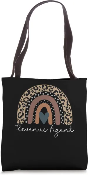 Cute Design Leopard Boho Rainbow for Revenue Agent Squad Tote Bag