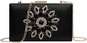 Cute Diamond Evening Clutch Purse Shoulder Bag Crossbody Handbag With Chain For Women
