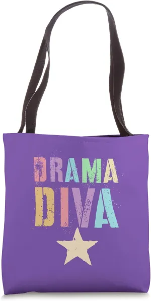 Cute DRAMA DIVA Theater Teacher School Stage Acting Play Gag Tote Bag