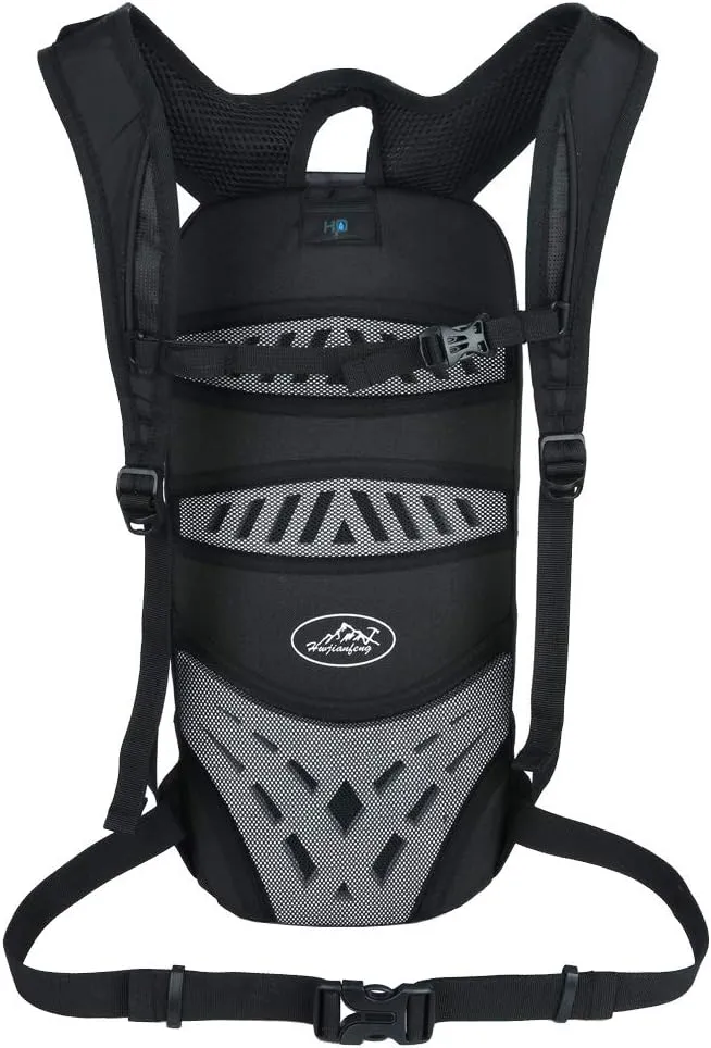 Cycling Backpack Mountain Bike Rucksack for Men Women Travel Outdoor Sports Motorcycle Bicycle Riding Nylon Daypack Handbag, Black Red