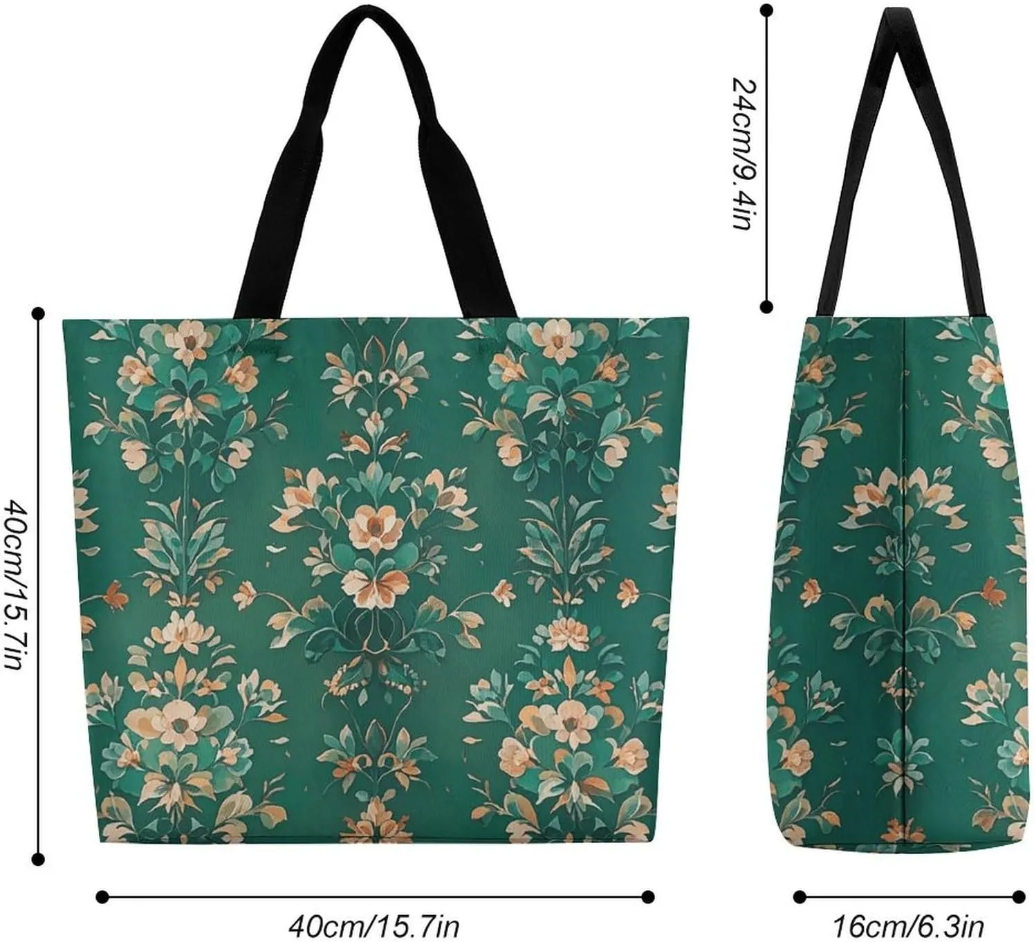 Dachshund Dog Tote Bag for Women Reusable Grocery Shoulder Bags Shopping Bag for Travel, Groceries