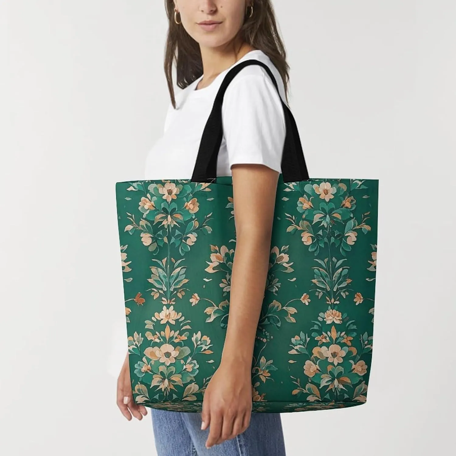 Dachshund Dog Tote Bag for Women Reusable Grocery Shoulder Bags Shopping Bag for Travel, Groceries