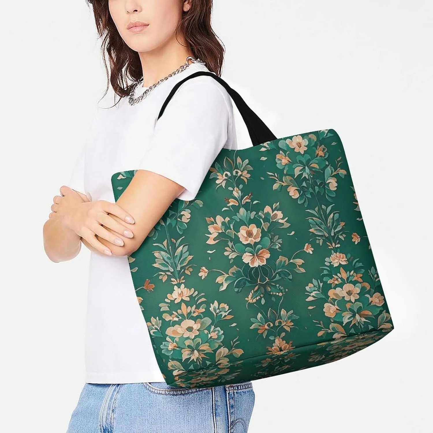 Dachshund Dog Tote Bag for Women Reusable Grocery Shoulder Bags Shopping Bag for Travel, Groceries