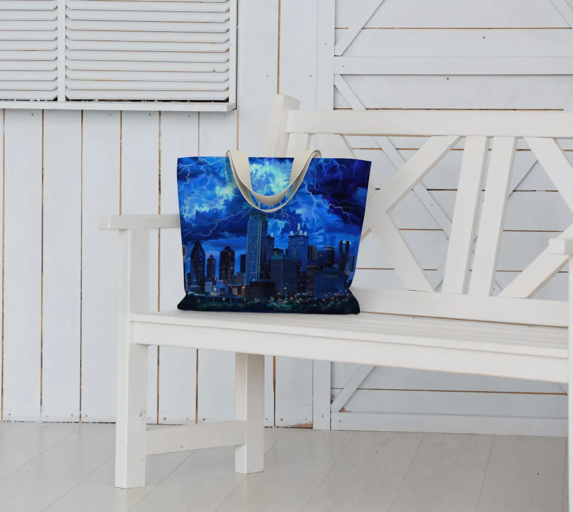 Dallas Lights 1 Lg. Tote