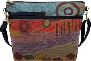 Danny K. Women's Tapestry Bag Shoulder Handbag, Large Zipper Purse Handmade in the USA