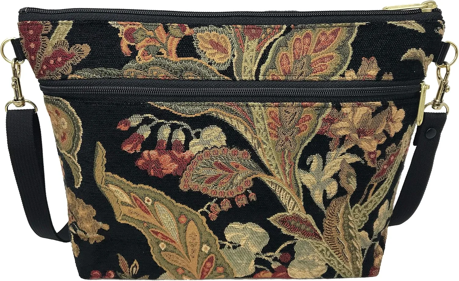 Danny K. Women's Tapestry Bag Shoulder Handbag, Large Zipper Purse Handmade in the USA