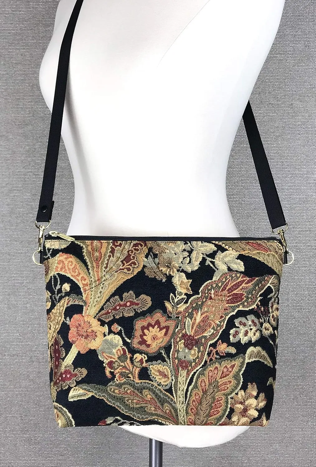 Danny K. Women's Tapestry Bag Shoulder Handbag, Large Zipper Purse Handmade in the USA