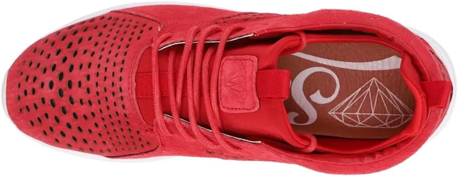 Diamond Supply Co. Mens Quest Mid Lace Up Sneakers Shoes Casual - Red
