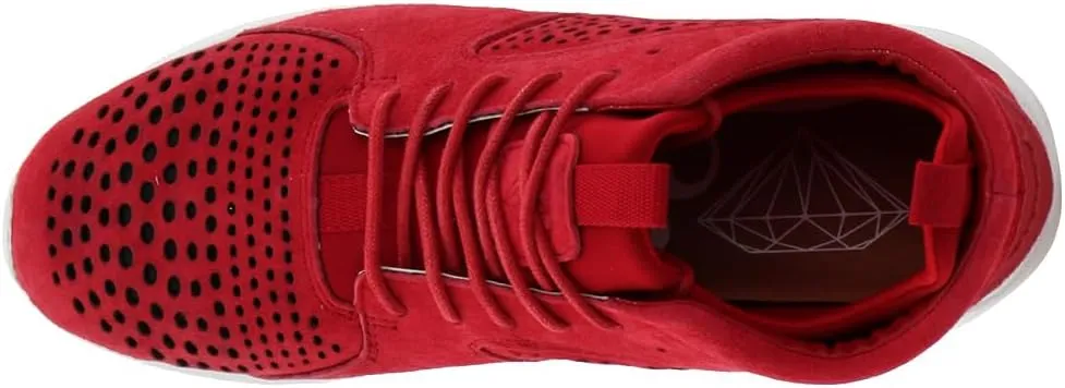 Diamond Supply Co. Mens Quest Mid Lace Up Sneakers Shoes Casual - Red