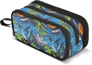 Dinosaur Fossil Pencil Bag Large Capacity Pencil Case Pouch Simple Stationery Bag