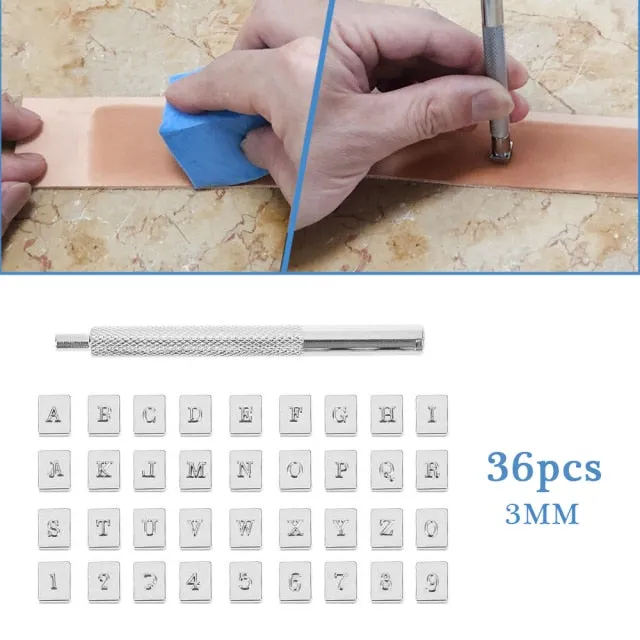 DIY 36Pcs Stamping leather Tool