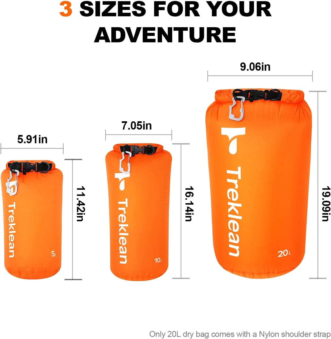 Dry Bag, Waterproof Floating and Lightweight Dry Bags, Roll Top Sack Keeps Gear Dry, for Kayaking, Rafting, Boating, Swimming, Camping, Hiking, Beach, Fishing outdoor