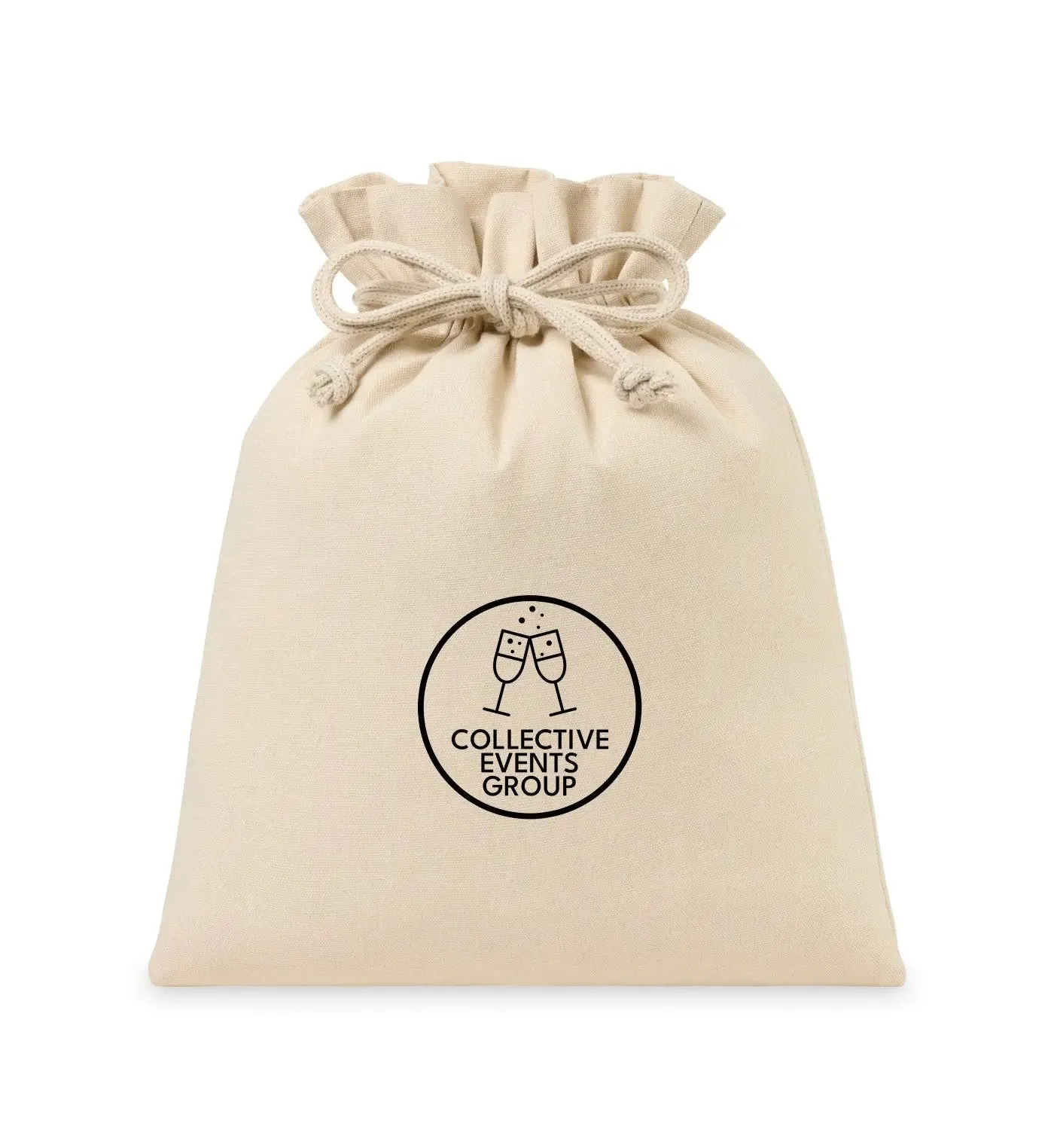 Eco-conscious Canvas Drawstring Gift Bag - Large