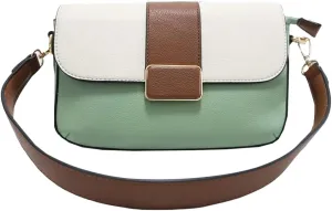 Epsion Small Slouchy Bags for Women Retro Square Shoulder Purses Vegan Leather Handbag Clutch Purse Zipper