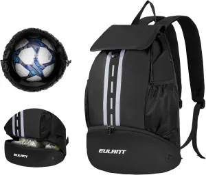 EULANT Soccer Backpack with Shoes Compartment, Waterproof Drawstring Bag for Sport Gym Swim Yoga Travel Football Volleyball