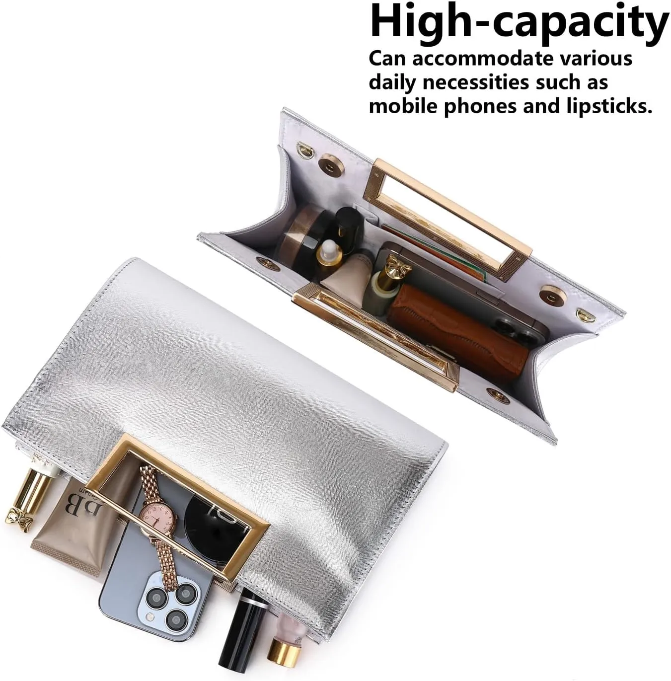 Evening Clutch Purses for Women Formal Party Clutch Bags Cocktail Prom Fashion PU Leather Shoulder Handbags