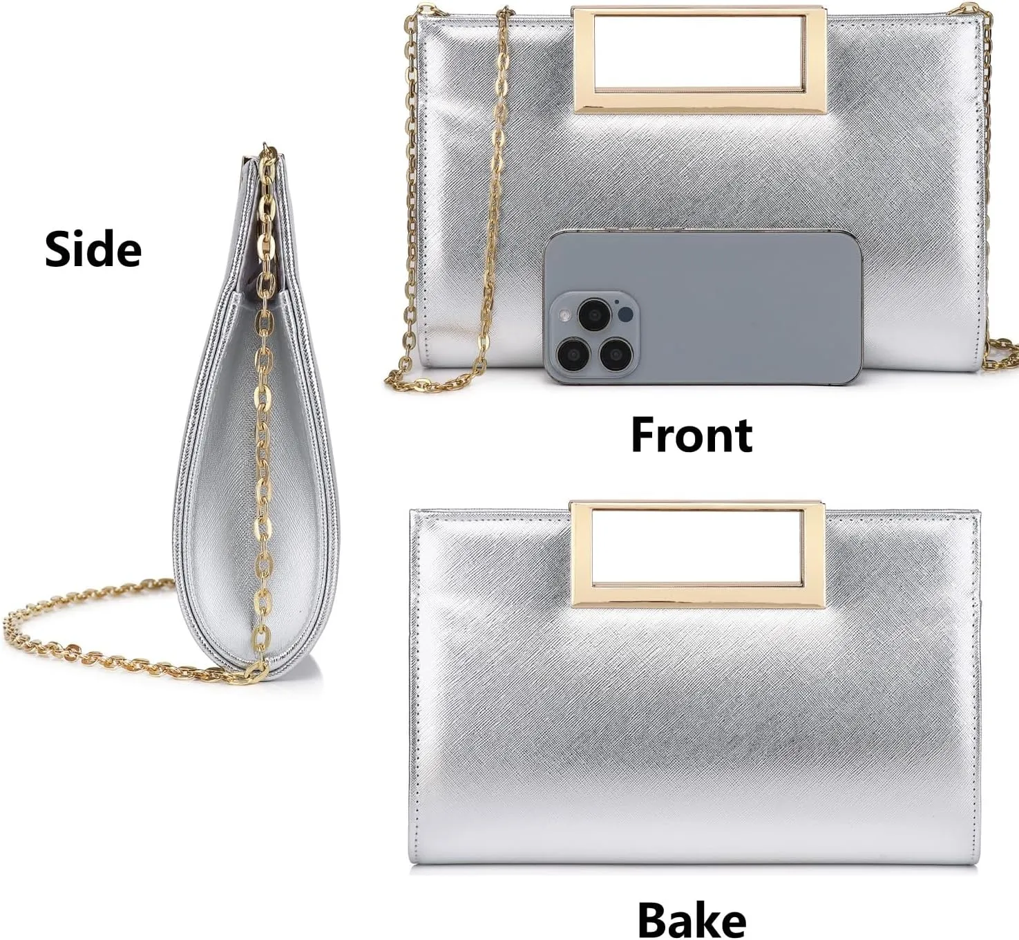 Evening Clutch Purses for Women Formal Party Clutch Bags Cocktail Prom Fashion PU Leather Shoulder Handbags