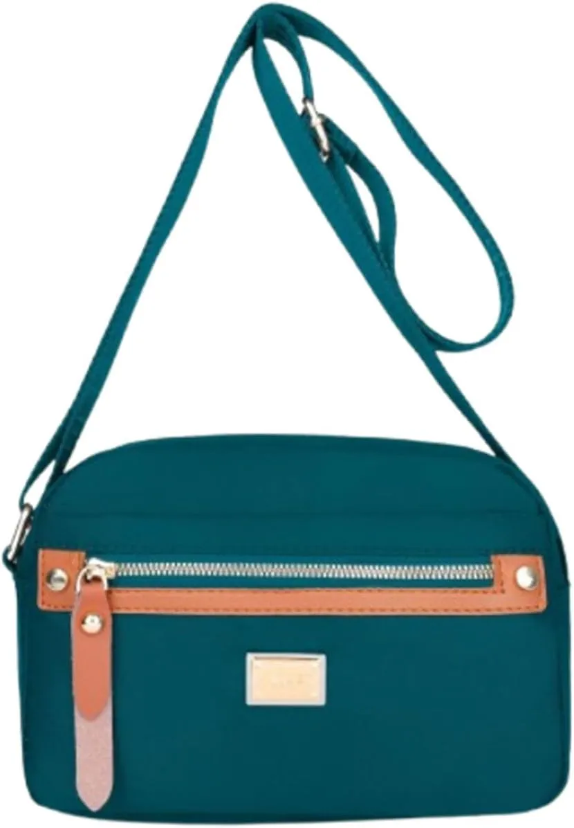 Fashion Nylon Women's Crossbody Bag, New small square bag Waterproof Multi Layer Shoulder Bags