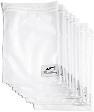 Fishers Finery Multi-Pack Mesh Wash Bag with Zipper Closure; Durable (10 pack)