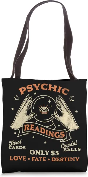 Fortune Teller Psychic Readings Tarot Crystal Ball Vintage Tote Bag