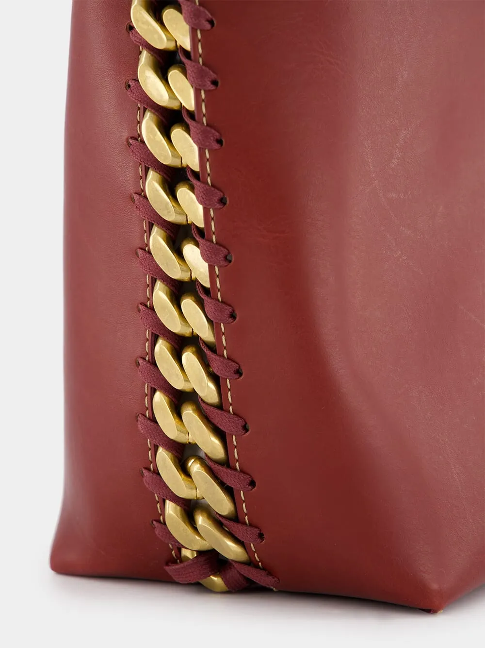 Frayme Burgundy Tote Bag