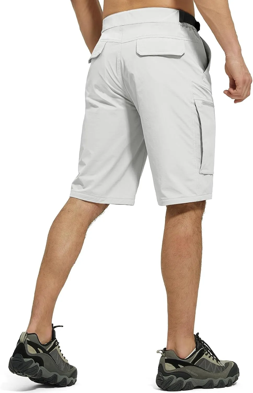 FREE SOLDIER Men's Cargo Hiking Shorts with Belt Lightweight Quick Dry Tactical Shorts with Pockets for Casual Work Golf