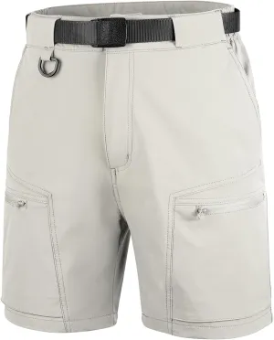 FREE SOLDIER Men's Cargo Hiking Shorts with Belt Lightweight Quick Dry Tactical Shorts with Pockets for Casual Work Golf