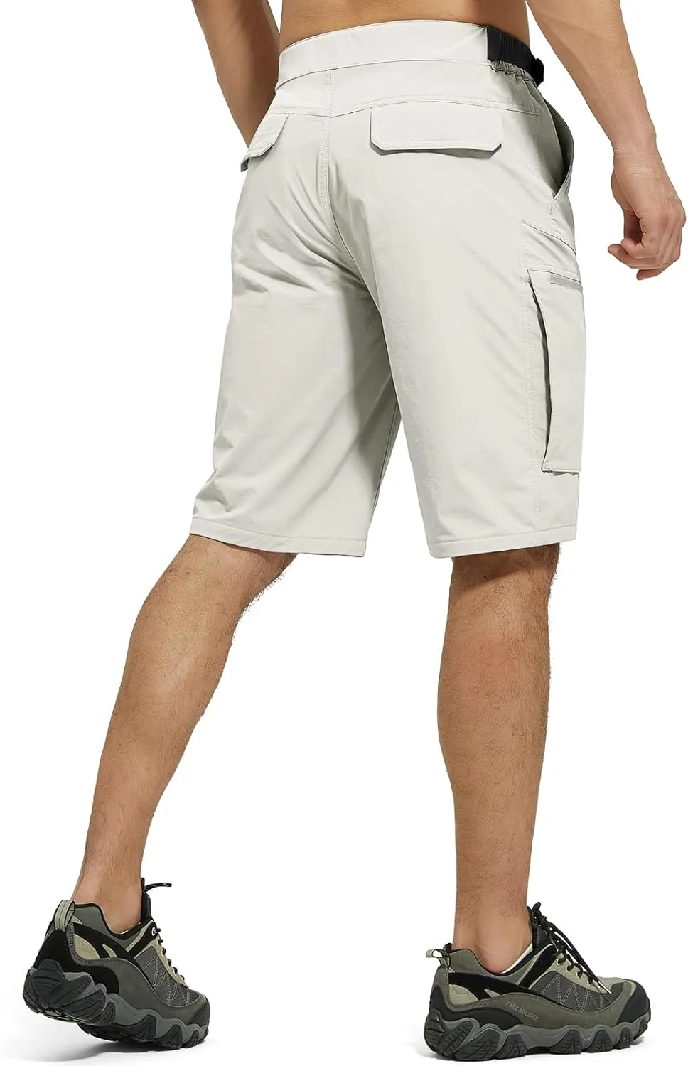 FREE SOLDIER Men's Cargo Hiking Shorts with Belt Lightweight Quick Dry Tactical Shorts with Pockets for Casual Work Golf