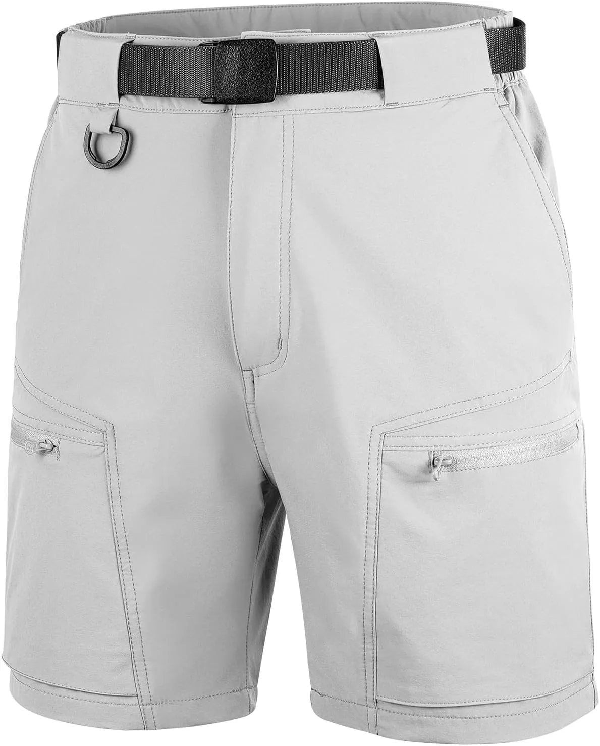 FREE SOLDIER Men's Cargo Hiking Shorts with Belt Lightweight Quick Dry Tactical Shorts with Pockets for Casual Work Golf