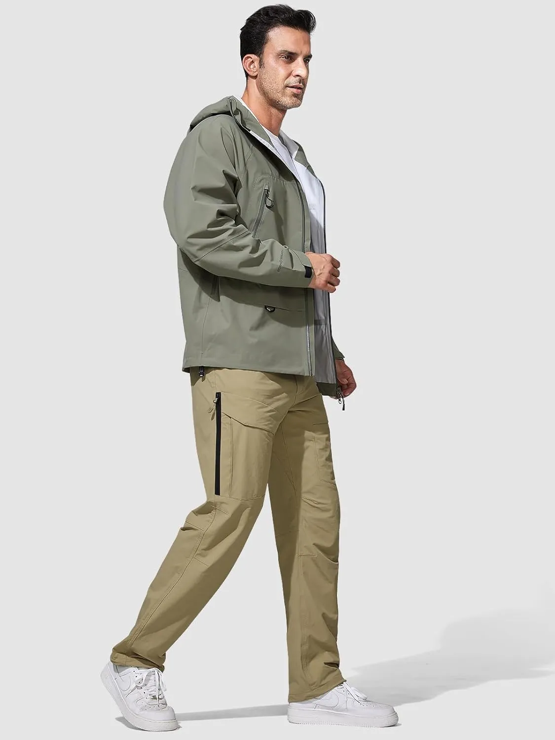FREE SOLDIER Men's Hiking Pants Water Resistant Quick Dry Lightweight Tactical Cargo Work Pants for Travel Outdoor
