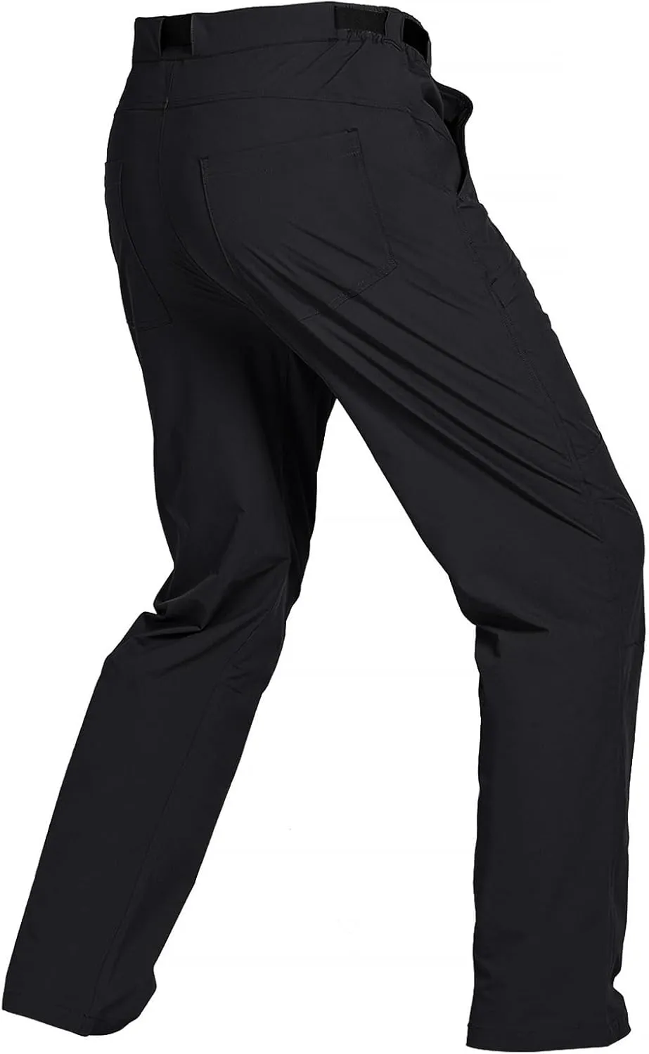 FREE SOLDIER Men's Outdoor Cargo Hiking Pants with Belt Lightweight Waterproof Quick Dry Tactical Pants Nylon Spandex