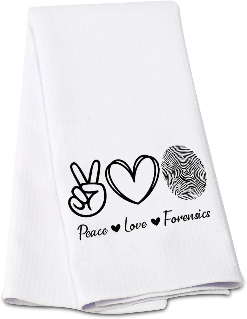 G2TUP Forensic Gift Peace Love Makeup Bag Cosmetic Bag Zipper Travel Bag (Peace Love Forensics KT)