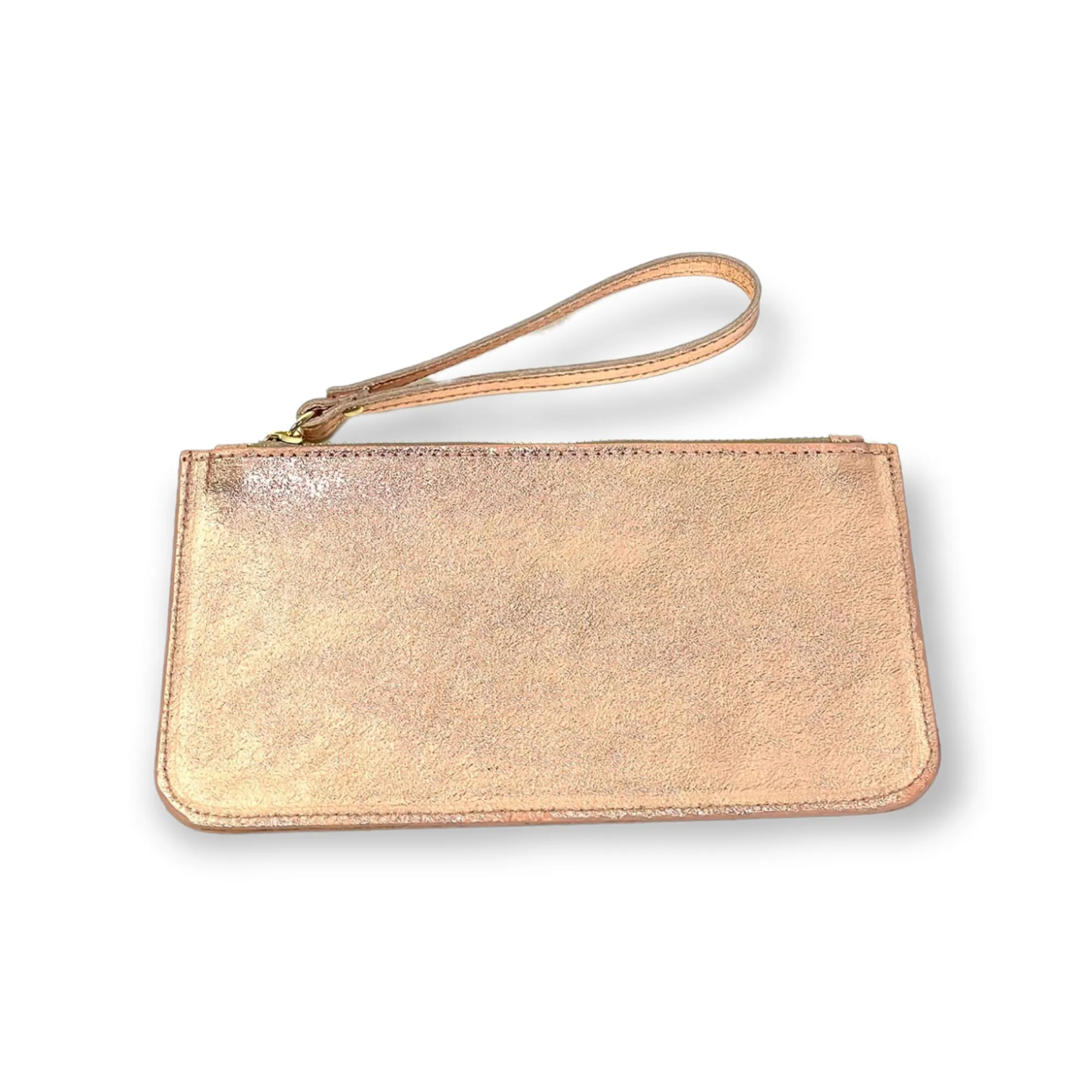 Genuine Leather Envelope Wallet with Wrist Strap