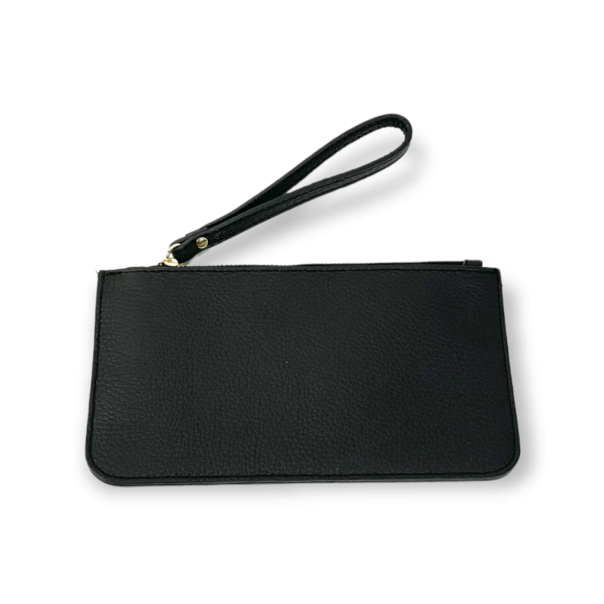 Genuine Leather Envelope Wallet with Wrist Strap