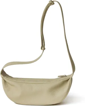 Genuine Leather Sling Bags Crossbody Women, Minimalist Style Casual Chest Bags with Wide Strap