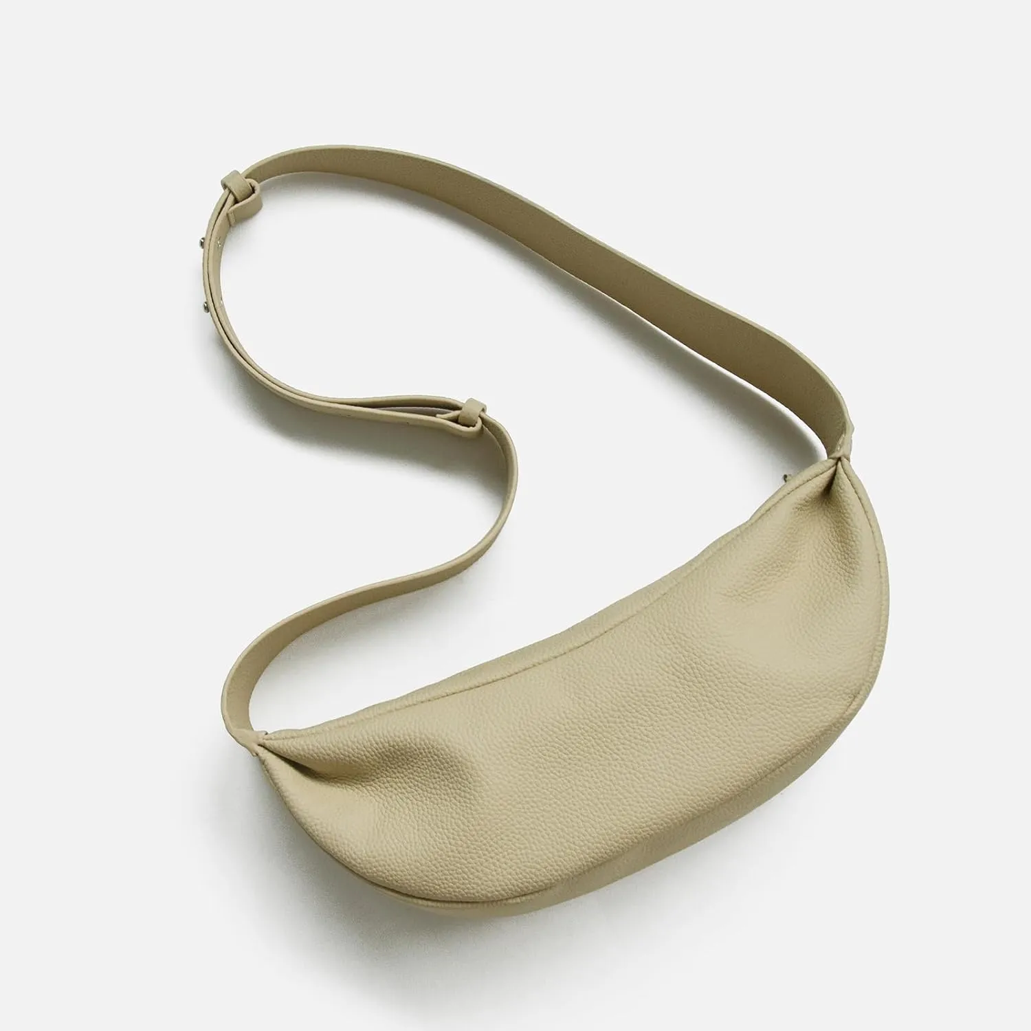 Genuine Leather Sling Bags Crossbody Women, Minimalist Style Casual Chest Bags with Wide Strap