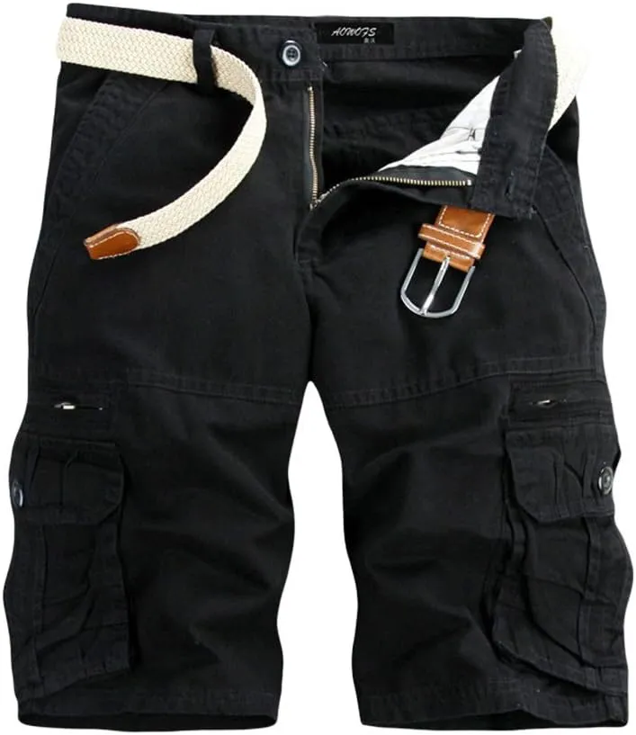 GIERIDUC Men's Hiking Cargo Shorts Quick-Dry Outdoor Athletic Pants Travel Fishing Golf Tactical Shorts with Multi Pockets