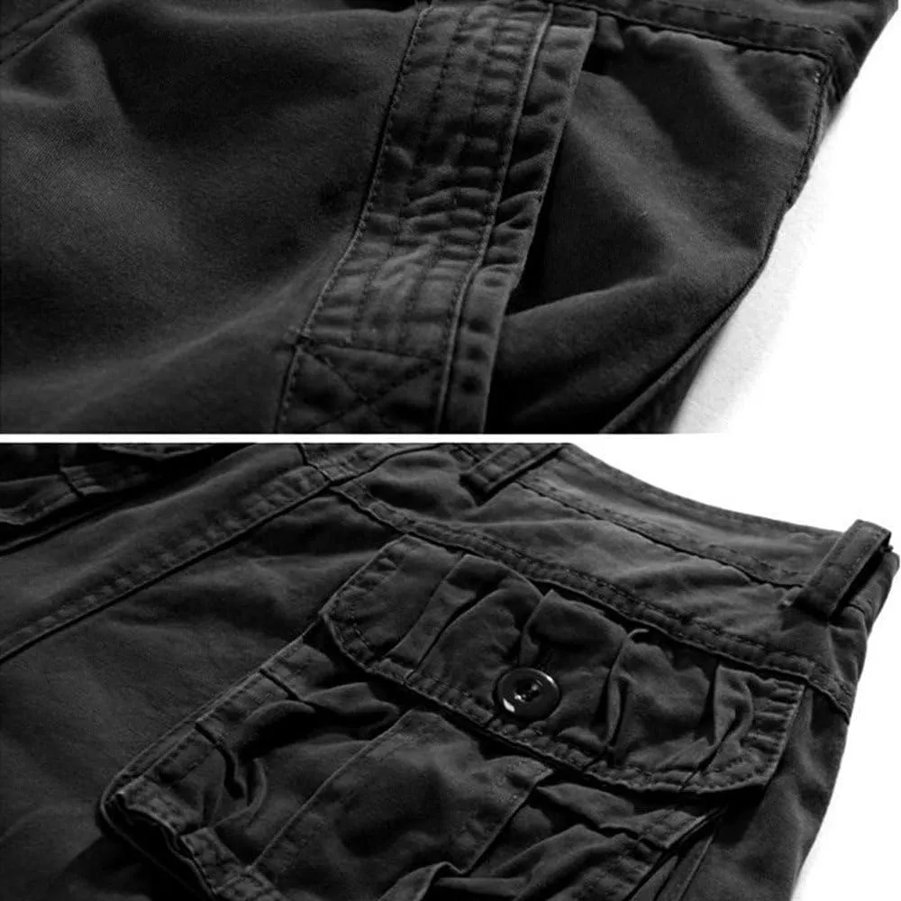 GIERIDUC Men's Hiking Cargo Shorts Quick-Dry Outdoor Athletic Pants Travel Fishing Golf Tactical Shorts with Multi Pockets