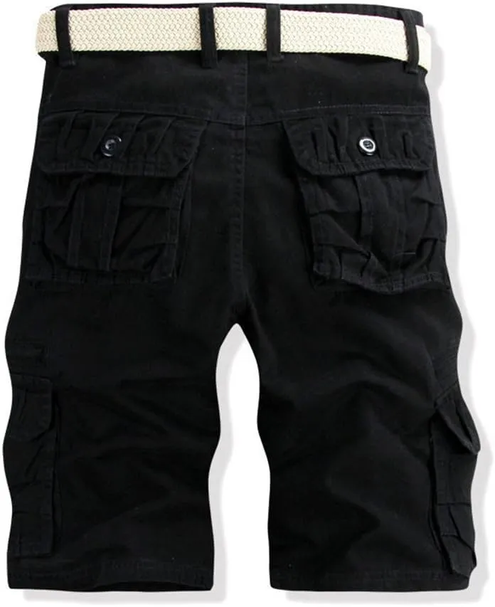 GIERIDUC Men's Hiking Cargo Shorts Quick-Dry Outdoor Athletic Pants Travel Fishing Golf Tactical Shorts with Multi Pockets
