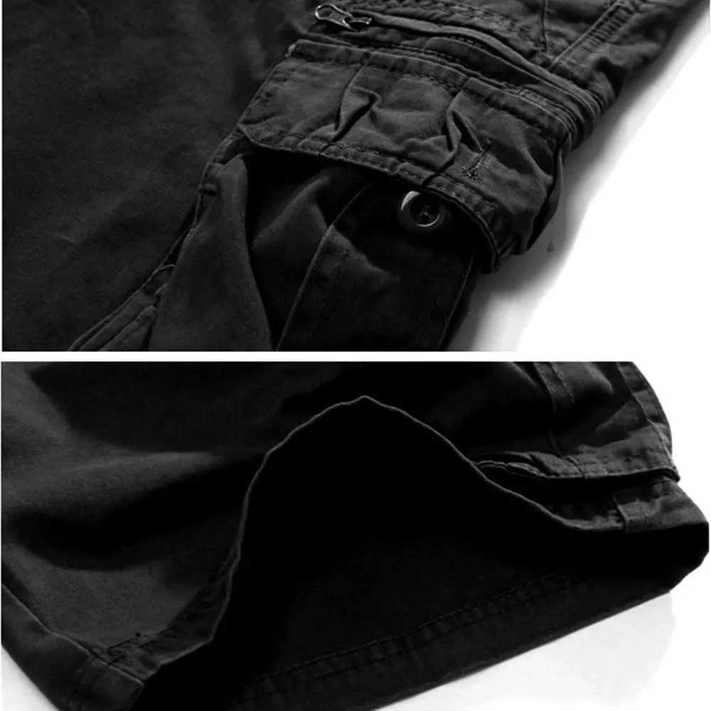 GIERIDUC Men's Hiking Cargo Shorts Quick-Dry Outdoor Athletic Pants Travel Fishing Golf Tactical Shorts with Multi Pockets