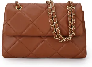 Gladdon Quilted Crossbody Purses for Women Small Ladies Shoulder Bags with Chain Trendy Clutch Purse Cute Designer Bag