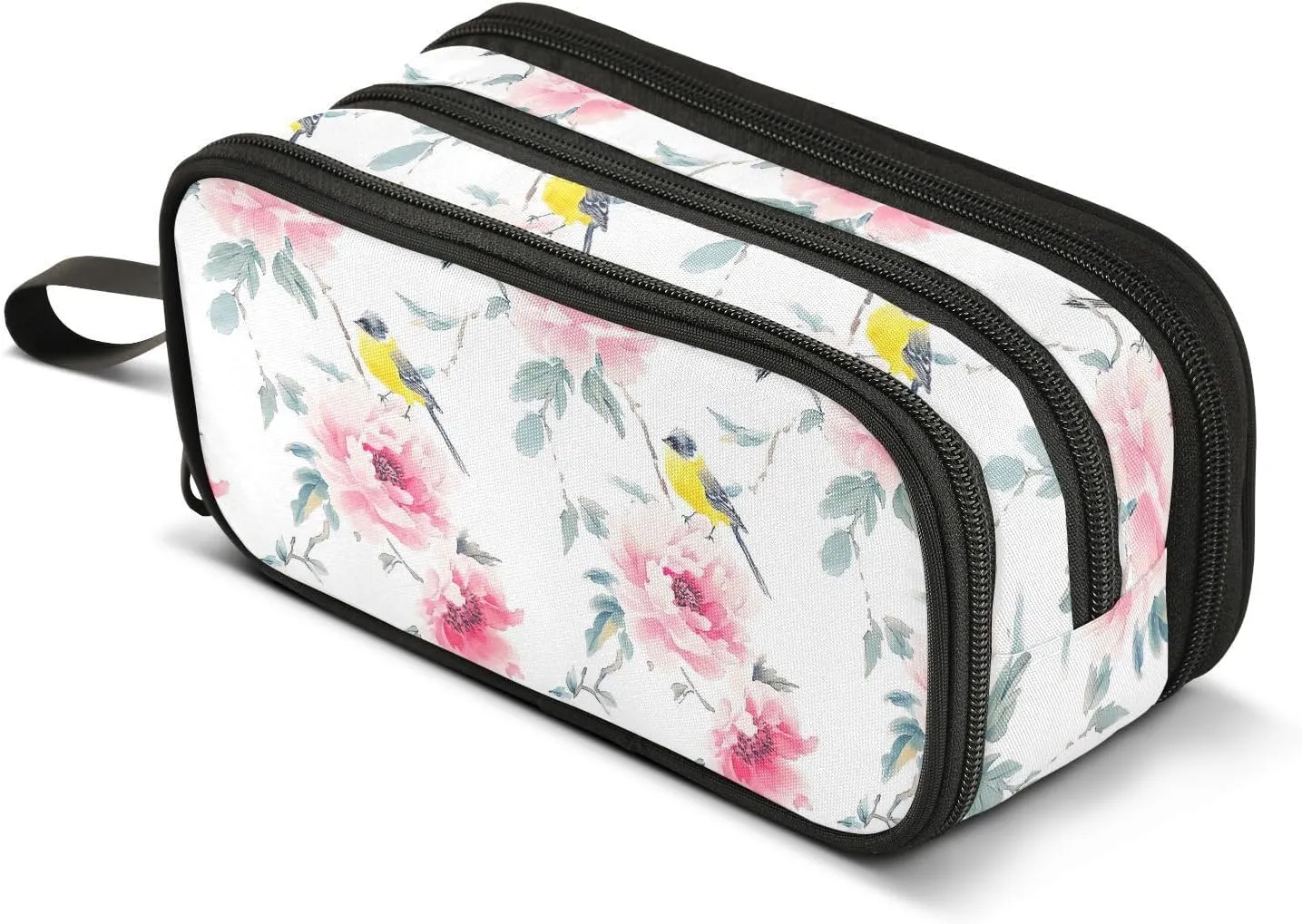 GuoChe Nylon Pencil Bags For Girls Big Capacity Pencil Cases For Girls School Stationery for College Teens