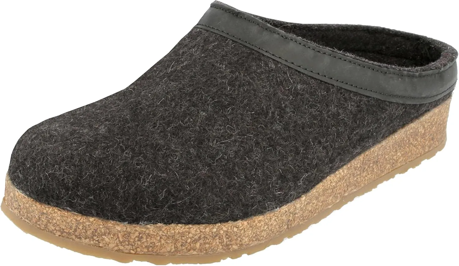 HAFLINGER Unisex GZL Leather Trimmed Wool Clogs