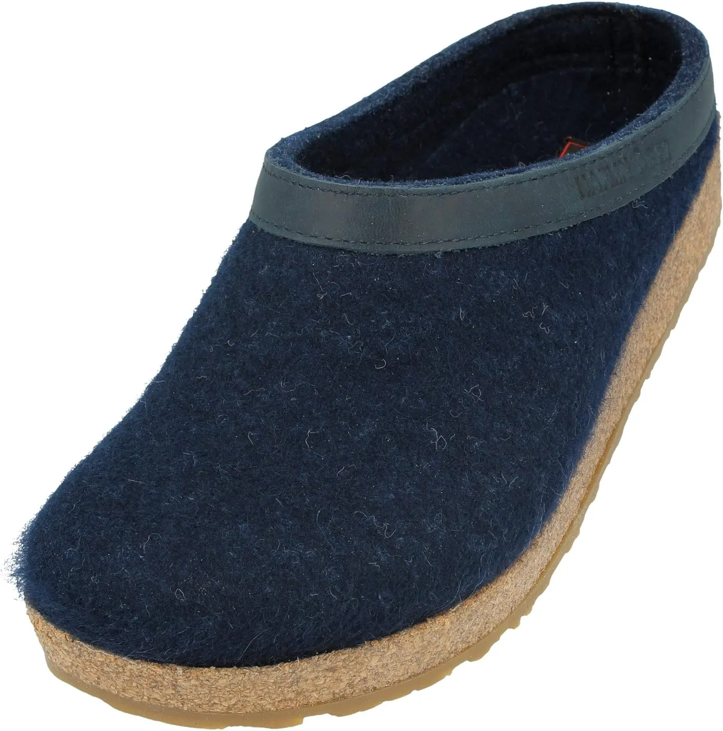 HAFLINGER Unisex GZL Leather Trimmed Wool Clogs