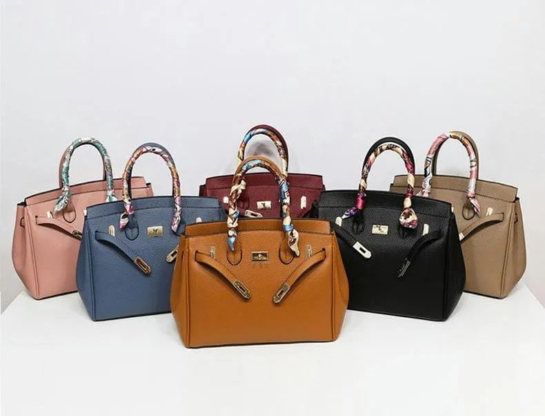 Handbag for Women Women's Bag Multi-Piece Handbag Lychee Pattern Shoulder Messenger Bag