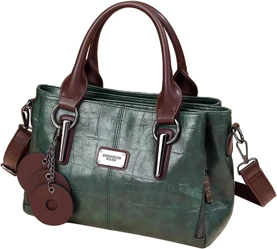 Handbags and Purses for Women Vegan Leather Tote Bag with Compartments Womens Shoulder Crossbody Satchel Work Bags