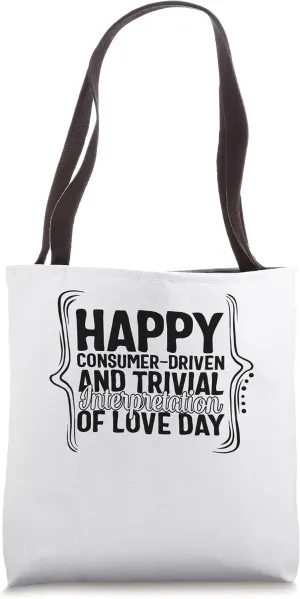 Happy Consumer Driven Trivial Interpretation Love Day Single Tote Bag