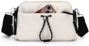 Herald Lightweight Nylon Crossbody Bag for Women, Small Camera Square Shoulder Purse Handbag with Multi-Pockets